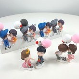 뽀뽀피규어세트 01(풍선X) 나란히 파란모자 × 1개