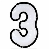 화이트 + 블랙 3 × 1개