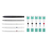 NEW 혼합 색상+리필심NC 0.5mm(검3파1빨1)