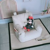 中號白色棉麻兒童小沙發EPS環保顆粒 × 1個