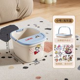 小號泡腳桶【貼紙款】【淺灰藍】 × 1個