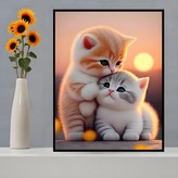 귀여운 고양이 40*50CM