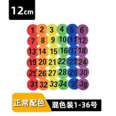 圓形字母標志物12CM（1-36號） × 1個