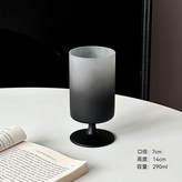 直筒高腳杯-磨砂黑矮款[290ml] × 1個