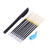 褪色消失筆+10筆芯+握筆器 1套,凹槽速成字帖 × 1個