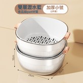 小號瀝水籃-透明白*2:如圖 × 1個