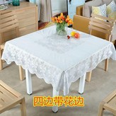 白色02款100釐米正方桌布 × 1個