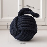 圓形門擋深藍棉線款 × 1個