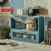 一格一抽-海棠花玻璃水洗藍 × 1個