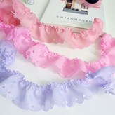 메쉬초음파살랑주름 보라 × 1개