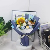 藍色包裝 男款畢業生+ 手提紙袋 × 1個