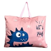 睡袋收納袋-深藍可愛龍(中號約47*40cm) × 1個