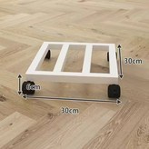 白色方形30*30【靜音剎車萬向輪】 × 1個