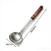 原版加厚純鈦湯勺:花梨木手柄結晶工藝 × 1個