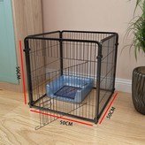 黑色【下單送狗涼蓆小黃鴨】買一送6,【長50寬50高50】適合幼犬 × 1個