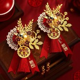 喜鵲摺扇胸花 姐妹團 × 1個