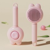甄選品質：【粉色浮毛梳】,三件套】打結+掉毛+梳理+剪指 × 1個