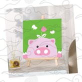 01유화그리기-핑크PIG × 1개