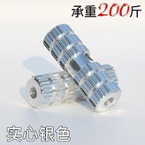 實心 銀色承重100公斤,一對價載人後坐墊 × 1個