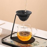 微孔茶漏組合 圓桶高硼矽公道杯 × 1套