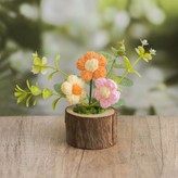 3朵泡芙花粉色系 × 1個