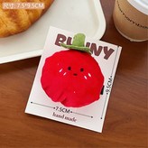 2#毛絨西紅柿髮夾 × 1個