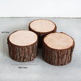 O. 나무 기둥 3개 세트 15cmx10cm × 3개