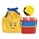 옥스포드 2단런치박스(블루)+2단파우치 × 1개