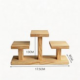 原木色 三層 樓梯款 適合8CM內物品 × 1個