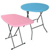 흰색 원형 테이블 60cm × 1개