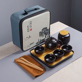 四方包前程西施壺黑色黑盤茶葉罐:如圖所示756 × 1個
