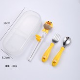 黃色筷叉勺盒套裝:如圖 × 1個