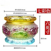 6英寸琉璃蓮花香爐【七彩色】 × 1個