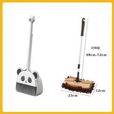 熊貓簸箕掃把棕色拖把 × 1套