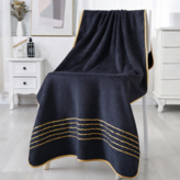 네이비 대형 수건