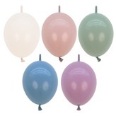 15cm 링크 혼합 풍선 (100개입/파스텔더스크) × 1개