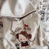 卡通戴帽繡花灰色加絨,2XL（建議22-26斤） × 1個