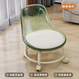 承重350斤【透明綠-萬向輪矮凳】 × 1個