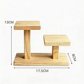 原木色 二層 樓梯款 適合8CM內物品 × 1個