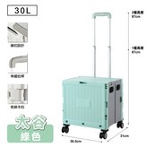 【綠色】4輪購物車 × 1個