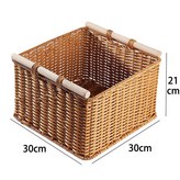 棕色正方木把手30*30*21cm × 1個