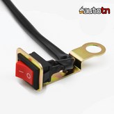 한길 12V 2A 오토바이 1단 사각 락커스위치 10mm 레드 백미러 브라켓형 × 1개