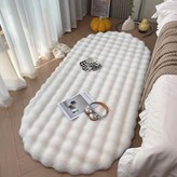 奶白色-1430克/橢圓60*90cm加密加厚 × 1個