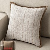 疏序咖啡色,45*45cm抱枕套沒枕芯 × 1個