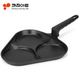 키친아트 뉴 에그팬 3구 × 1개