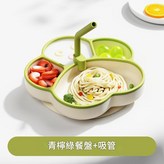 雙色貓爪餐盤 - 綠色吸管 × 1個