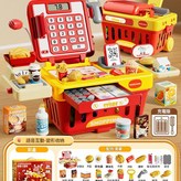 紅色語音收銀機 60件套 禮盒 充電電池 × 1個