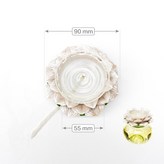 蓮花燈芯固定座〖小〗【銀白】附燈芯 × 1個