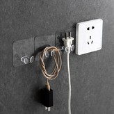 투명접착 전원플러그 고정후크(1pc)