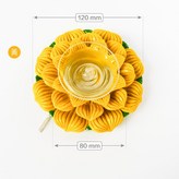 蓮花燈芯固定座〖大〗【黃】附燈芯 × 1個